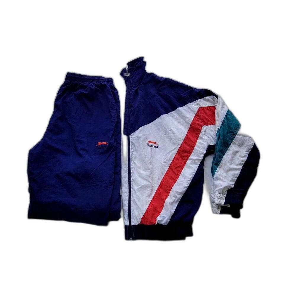 Vintage Slazenger Windbreaker Tennis Set- Men's Medium